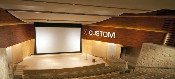 Auditorium with large screen